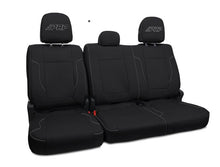 Load image into Gallery viewer, PRP 12-14 Ford Raptor  Rear Bench Seat Covers- Black with Silver Stitch