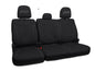 PRP 12-14 Ford Raptor  Rear Bench Seat Covers- Black with Silver Stitch