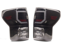 Load image into Gallery viewer, Raxiom 07-13 Toyota Tundra Axial Series Dual C-Shape LED Tail Lights- Black Housing- Smoked Lens