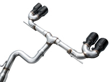 Load image into Gallery viewer, AWE MK8 Volkswagen Golf R 3in Track Edition Quad Exhaust - Diamond Black Tips