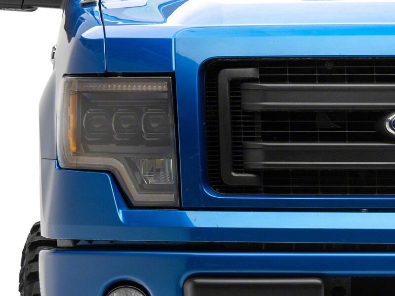Raxiom 09-14 Ford F-150 CXR Series LED Projector Headlights- Black Housing- Clear Lens