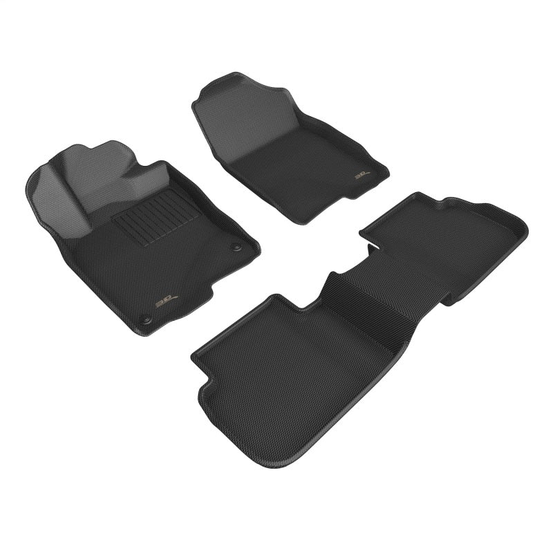 3D MAXpider 2022 Honda Civic Kagu 1st & 2nd - Black (No Rear USB Port)