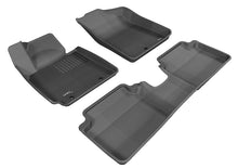 Load image into Gallery viewer, 3D MAXpider 2012-2017 Hyundai Veloster Kagu 1st &amp; 2nd Row Floormats - Black