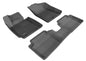 3D MAXpider 2012-2017 Hyundai Veloster Kagu 1st & 2nd Row Floormats - Black