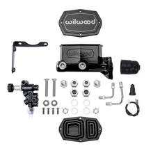 Load image into Gallery viewer, Wilwood MOPAR Compact Tandem M/C Kit w/ P-Valve 1in Bore - Black