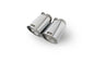 Remus Stainless Steel 102mm Angled Straight Cut Chrome w/Adj Clamp Tail Pipe Set (Pair)