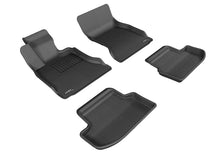 Load image into Gallery viewer, 3D MAXpider 2015-2020 BMW 5 Series F10 Kagu 1st &amp; 2nd Row Floormats - Black