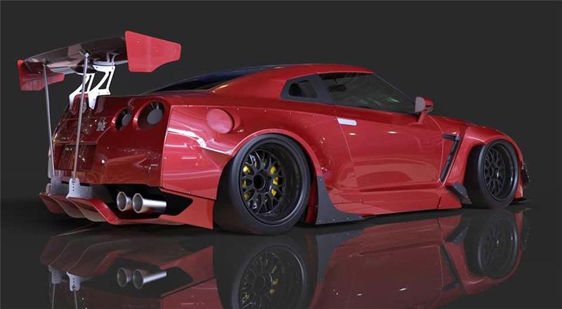 GReddy 09+ Nissan GT-R R35 Rocket Bunny GT-Wing (Element)