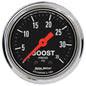 AutoMeter Gauge Boost 2-1/16in. 35 PSI Mechanical Traditional Chrome
