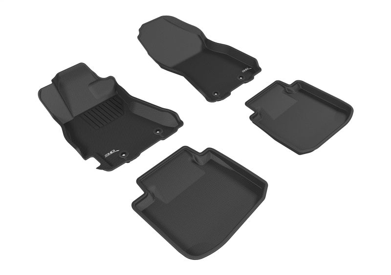 3D MAXpider 2015-2019 Subaru Legacy/Outback Kagu 1st & 2nd Row Floormats - Black