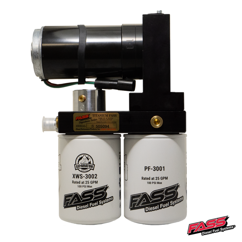 FASS 00-05 Ford Powerstroke F250/F350 (Excursion 6.0 and 7.3L) 290gph No Drop Titanium Fuel System