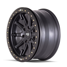 Dirty Life 9304 DT-2 20x9 / 5x139.7 BP / 12mm Offset / 87.1mm Hub Matte Black Wheel - Beadlock