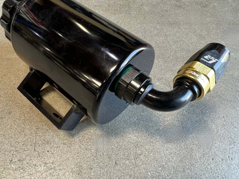 GReddy AN12 STRAIGHT ORB MALE BLACK/GOLD ANODIZED