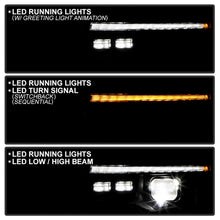 Load image into Gallery viewer, Spyder 14-21 Jeep Grand Cherokee High-Power LED Headlights - Black (PRO-YD-JGC14HIDAP-SBGR-BK)