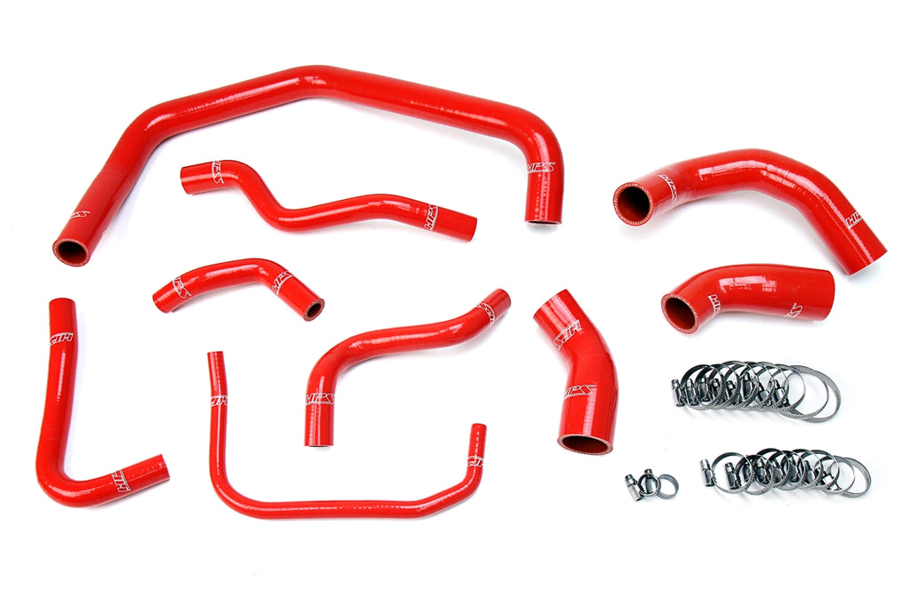 HPS Performance Silicone Hose Kit - Heater Hose 57-1728-RED