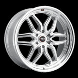 Weld Racing 17x11 Laguna Drag 5x127 ET44 BS4.25 Gloss Sil Mach DIA 78.1