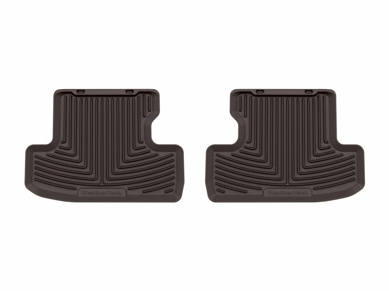 WeatherTech 21-23 Ford Mustand Mach 1 2nd Row Rear All-Weather Floor Mats - Cocoa