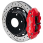 Wilwood 03-08 Audi A4 FNSL4R Rear Big Brake Kit 12.88in Drilled & Slotted Rotor - Red