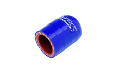 Load image into Gallery viewer, HPS 1" High Temperature Reinforced Blue Silicone Coolant Cap Bypass Heater 25mm