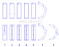 King Engine Bearings Ford 4.6L/5.4L V8 SOHC Performance Coated Main Bearing Set - Size STD