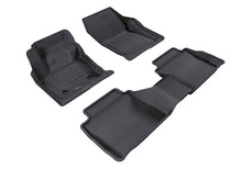 Load image into Gallery viewer, 3D MAXpider 2013-2016 Lincoln MKZ Kagu 1st &amp; 2nd Row Floormats - Black