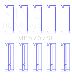 King Engine Bearings Hyundai G4KE/G4KC Main Bearings (Set of 5)