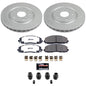 Power Stop 17-25 Chrysler Pacifica Front Z36 Coated Truck & Tow Brake Kit