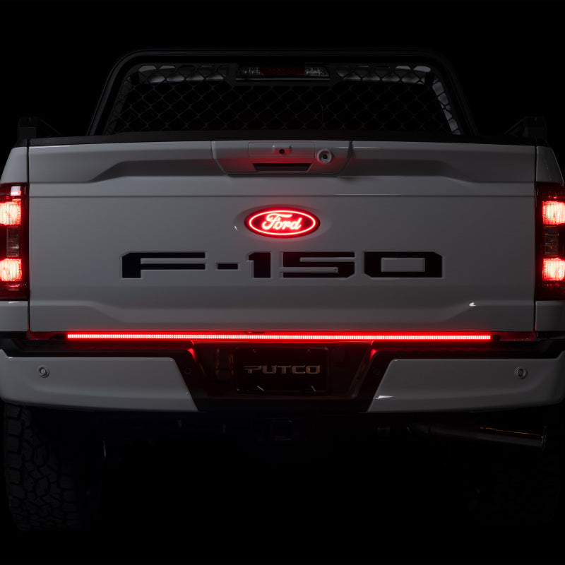 Putco 2024+ Ford F150 w/Factory LED Tail Light & OBS 60in Freedom Blade Tailgate Light Bar