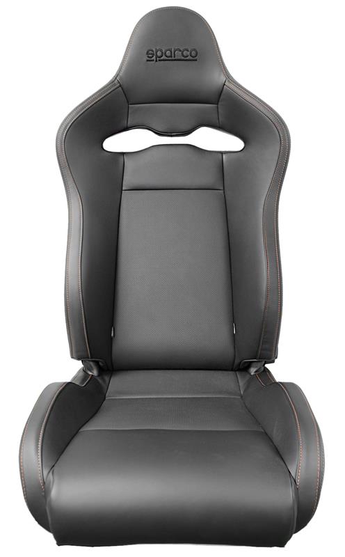 Sparco Seat SPX Special Edition Black/Grey w/ Gloss Carbon Shell - Right