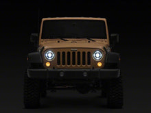Load image into Gallery viewer, Raxiom 07-18 Jeep Wrangler JK Axial Series Quatro LED Headlights- Black Housing- Clear Lens