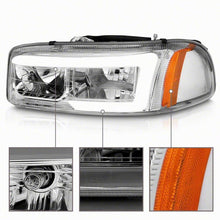 Load image into Gallery viewer, Raxiom 99-06 Chevrolet Sierra 1500 Axial Series LED DRL Headlights- Chrome Housing- Clear Lens