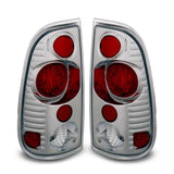 Raxiom 97-03 Ford F-150 Styleside Axial Series Version 2 Tail Lights- Chrome - Red/Clear Lens