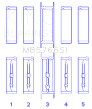 Load image into Gallery viewer, King Engine Bearings GM LS1/2/4/6 (Housing Bore +.010) (Size STD) Main Bearing Set