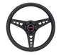 NRG All Aluminum Steering Wheel 330mm - Heart Cut Out- Ergonomic Grip- Anadized Black