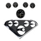Autometer Old Tyme Black Direct Fit Dash Kit 55-56 Chevrolet (1 x 3-3/8in. / 4 x 2-1/16in.)