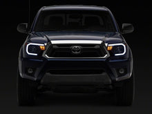 Load image into Gallery viewer, Raxiom 12-15 Toyota Tacoma Axial Series Headlights/Seq LED Bar- Black- Clear Lens