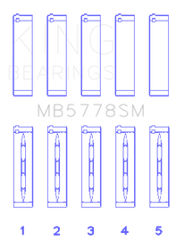 King Engine Bearings Audi/VW 1.8/2.0 TSI/TFSI Main Bearing Set - Size STD