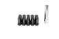 7-Sided Heptagon Open-Ended Lug Nuts (Black, M12x1.25)