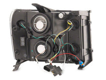 Load image into Gallery viewer, Raxiom 07-13 Chevrolet Sierra 1500 Axial Series Headlights/Seq LED Bar- Black- Clear Lens