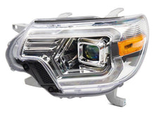 Load image into Gallery viewer, Raxiom 12-15 Toyota Tacoma Axial Series Switchback Projector Headlights- Chrome- Clear Lens