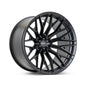 Vossen HFX-6 - 22x12 - 8x180 - ET-44 - Ultra Deep Face - 124.3 - Satin Black Wheel