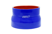 Load image into Gallery viewer, HPS 4" - 4.5" ID , 4" Long High Temp 4-ply Reinforced Silicone Reducer Coupler Hose Blue (102mm - 114mm ID , 102mm Length)