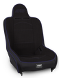 PRP Premier High Back Suspension Seat- Black/Purple Tweed