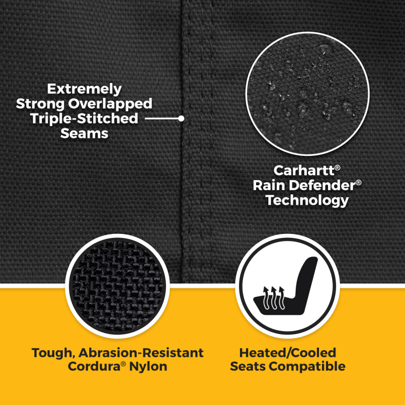 Covercraft 22-26 GMC Sierra 1500 Carhartt Super Dux SeatSaver Front Row Custom Seat Cover - Black