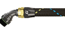 Load image into Gallery viewer, GReddy AN06 45 DEGREE ORB MALE BLACK/GOLD ANODIZED