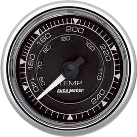 Autometer Chrono 2-1/16in 240 Degree Temperature Mechanical Gauge - Chrome