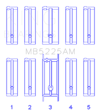 Load image into Gallery viewer, King Engine Bearings Mazda 626 F8 (Size STD) Main Bearing Set
