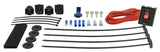 Electric Fan Mount Kit Plastic Rods, Clips, Feet, Manual On/Off Switch w/ Wiring