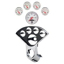 Load image into Gallery viewer, Autometer Arctic White Direct Fit Dash Kit 55-59 Chevy Truck (1 x 3-3/8in. / 4 x 2-1/16in.)