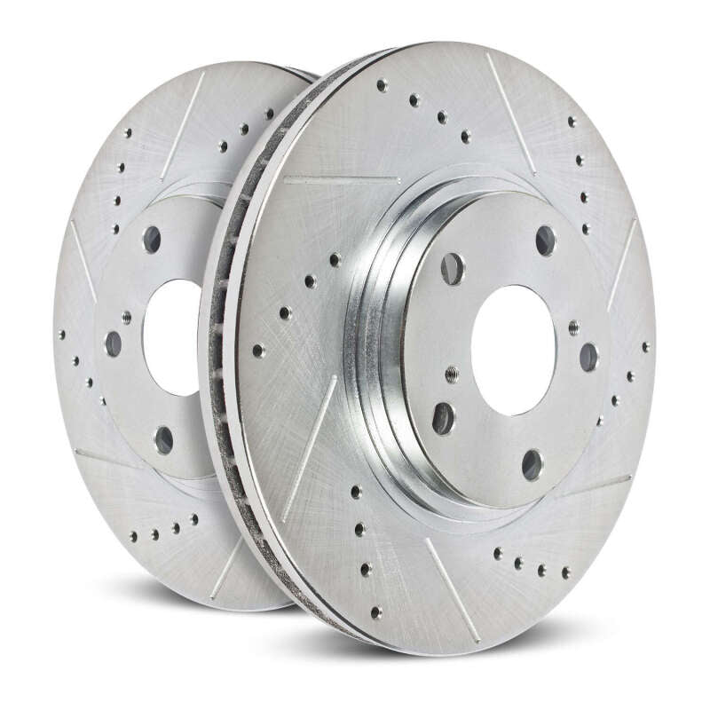 Power Stop 2026 Ford F-550 Super Duty Rear Drilled & Slotted Rotor - Pair